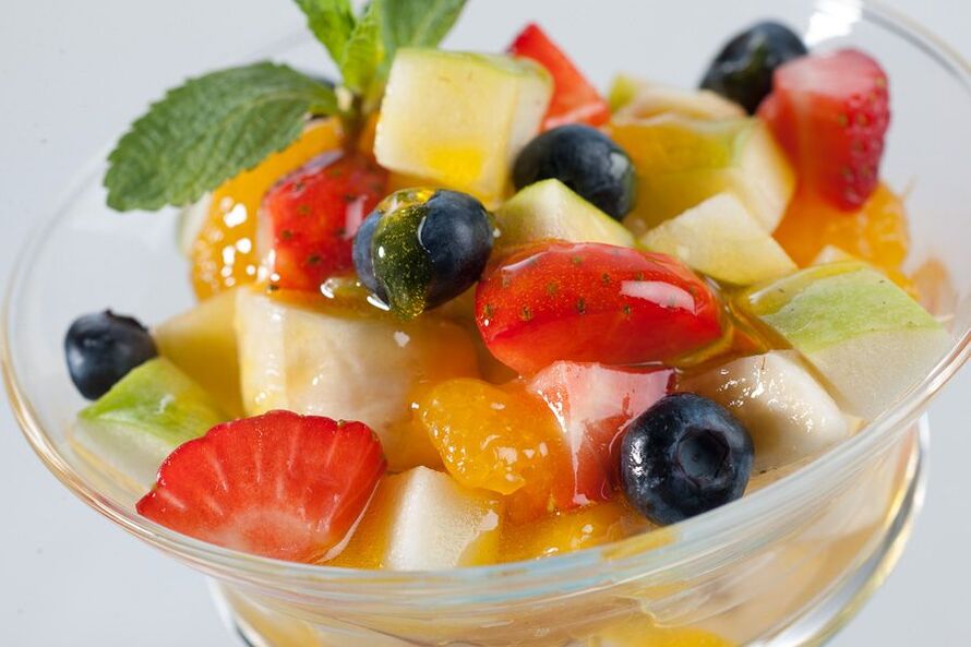 Salada de frutas para sua dieta favorita