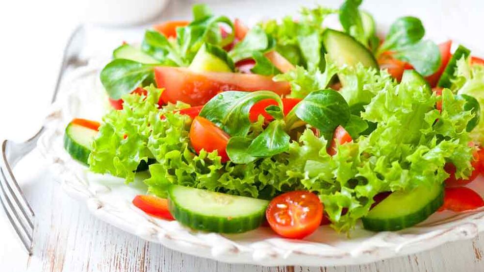 Salada de legumes para sua dieta favorita